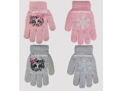 Rukavice N-RZ023-G01 (Velikost 20cm, Barva sv.sivá-mačka)