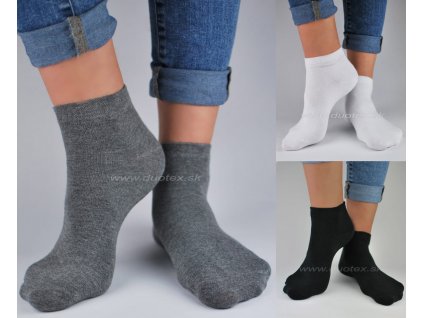 Kotníkové ponožky N-ST003-U01 (Velikost 43-46(29-31), Barva sivá)