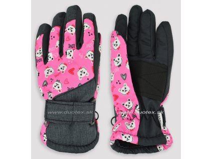 Rukavice N-RN049-G01 (Velikost 12cm, Barva ružová)