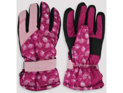 Rukavice N-RN059-W01 (Velikost 20cm, Barva bordová)