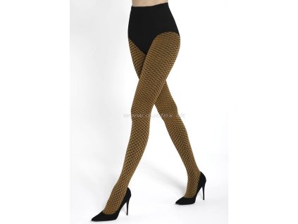 Punčochové kalhoty Sassi3D50-vz.05 (Velikost 2(S), Barva honey.nero)