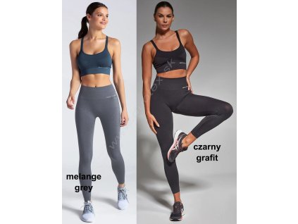 Dámské legíny Active-seamless-leggings-01 (Velikost L, Barva melange-grey)