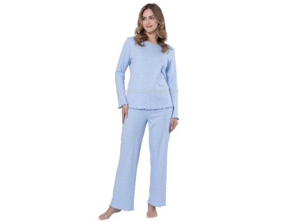 Dámské pyžamo Kora1657 (Velikost XL, Barva 1-sv.modrá)