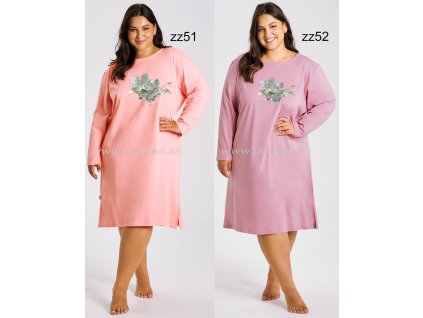 Dámská noční košile Patricia3473 (Velikost 6XL, Barva zz52-fialová)
