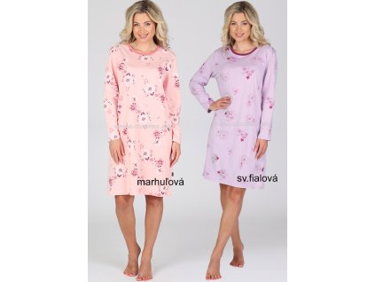 Dámská noční košile P-Breda (Velikost XL, Barva 473-marhuľová)