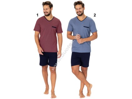 Pánské pyžamo Big-Carl1002 (Velikost 4XL, Barva 2-modrá)