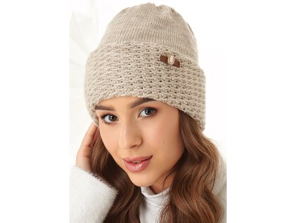 Čepice AJS-48-489 (Velikost 54-56, Barva E-sv.sivá)