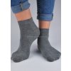 Kotníkové ponožky N-ST003-U01 (Velikost 43-46(29-31), Barva sivá)