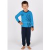 Chlapecké pyžamo P-Blum (Velikost 128-134, Barva modrá)
