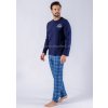 Pánské pyžamo Michal1597 (Velikost XL, Barva 2-tm.modrá)
