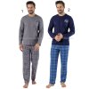 Pánské pyžamo Michal1597 (Velikost XL, Barva 2-tm.modrá)