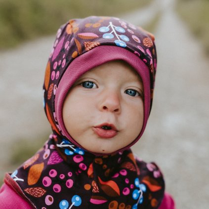 Dupeto detska merino kukla vinova bobule 1