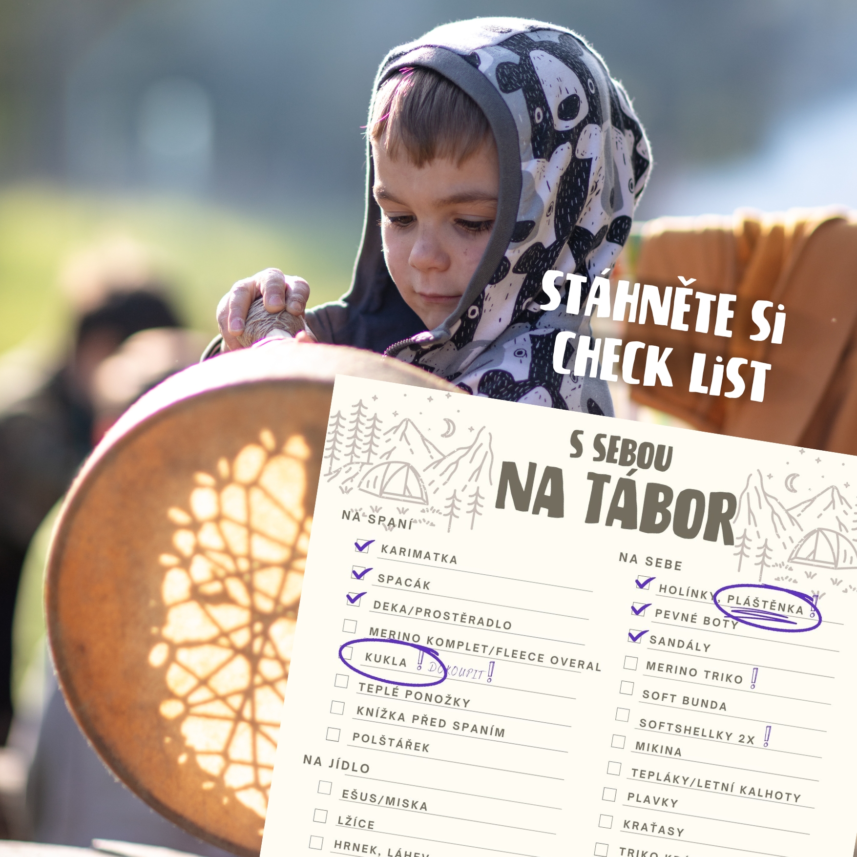 Poprvé s dítětem na tábor