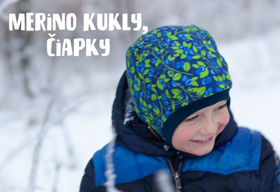 Detská merino kukla, čiapka