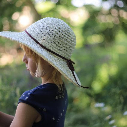 Dětský klobouk na léto dívčí