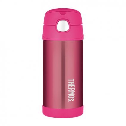 5604 detska nerezova termolahev s brckem ruzova 355 ml