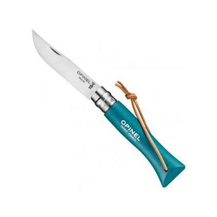 kapesni zaviraci nuz opinel n 06 inox trekking 7 cm turquoise tyrkysovy