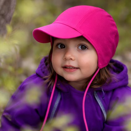 Čepice s kšiltem růžová