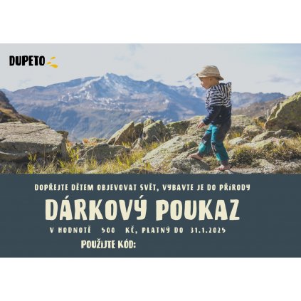 Darkovy poukaz Dupeto 2000