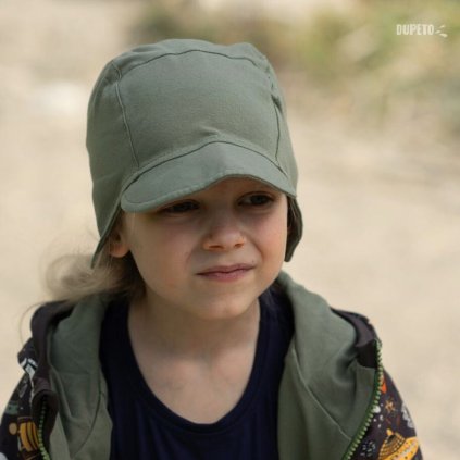 Čepice s kšiltem khaki