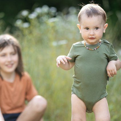 Bambusové body khaki