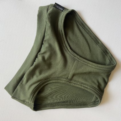 Bambusové kalhotky khaki