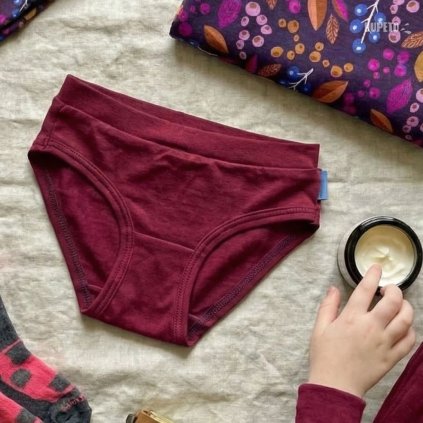 detske merino kalhotky vinove 2