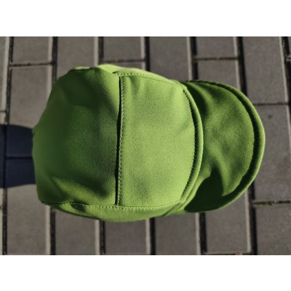 Softshellová čepice limetková