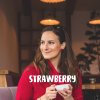 nausnice flowerski cervene strawberry