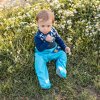 softshellove kalhoty detske tyrkysove pro miminko dupacky Moje první softshellky zimní s fleecem dupeto