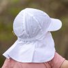 Letní čepice UV 30 bílá