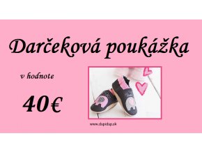 Darčeková poukážka 40