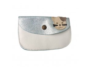 Peňaženka biela belaso strieborná Mačka OK Bare Dupidup 1