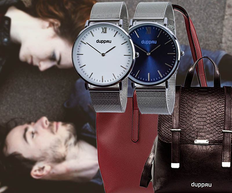 Náramkové hodinky Duppau ve stylu Bauhaus