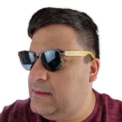 Dřevěné sluneční brýle - Duppau Leo