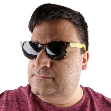Dřevěné sluneční brýle s polarizačním filtrem - Duppau Leo