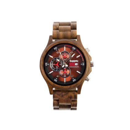 Dřevěné hodinky - Duppau Walnut Chronograph