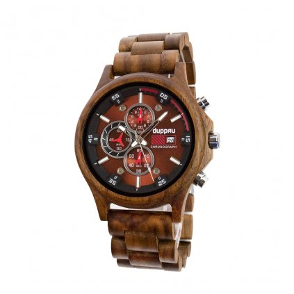 Dřevěné hodinky Duppau Walnut Chronograph