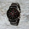Dřevěné hodinky - Duppau Ebony Chronograph