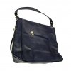 damska kabelka duppau feli hobo modra pohled zprava s kapsou na zip