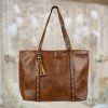 damska shopper kabelka tote bag duppau nora tmave hneda na svatbe