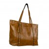 damska shopper kabelka tote bag duppau nina svetle hneda pohled zprava