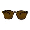 Dámské pánské sluneční brýle Duppau Tuvalu hnědé s želvovým vzorem