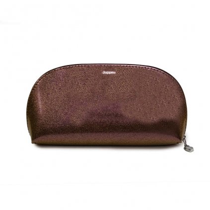 Damen Kosmetiktasche Duppau Stella in Gold mit Herzanhänger