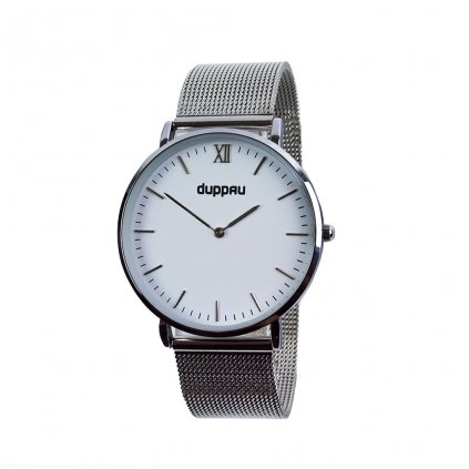 Uhr DUPPAU ARTEMIS mit Mesh Armband, silber