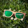 Holzbrille Duppau Carbon Green aus Bambus