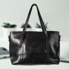 damen shopper handtasche tote bag duppau sina schwarz im buero