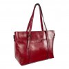 Damenhandtasche Duppau Trixi Shopper Weinrot rechte Ansicht mit Tasche