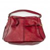 Damenhandtasche Hobo Duppau Grace Rot mit tollem Blick von vorne von unten