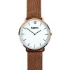 uhr duppau apollon mit mesh armband rose gold4
